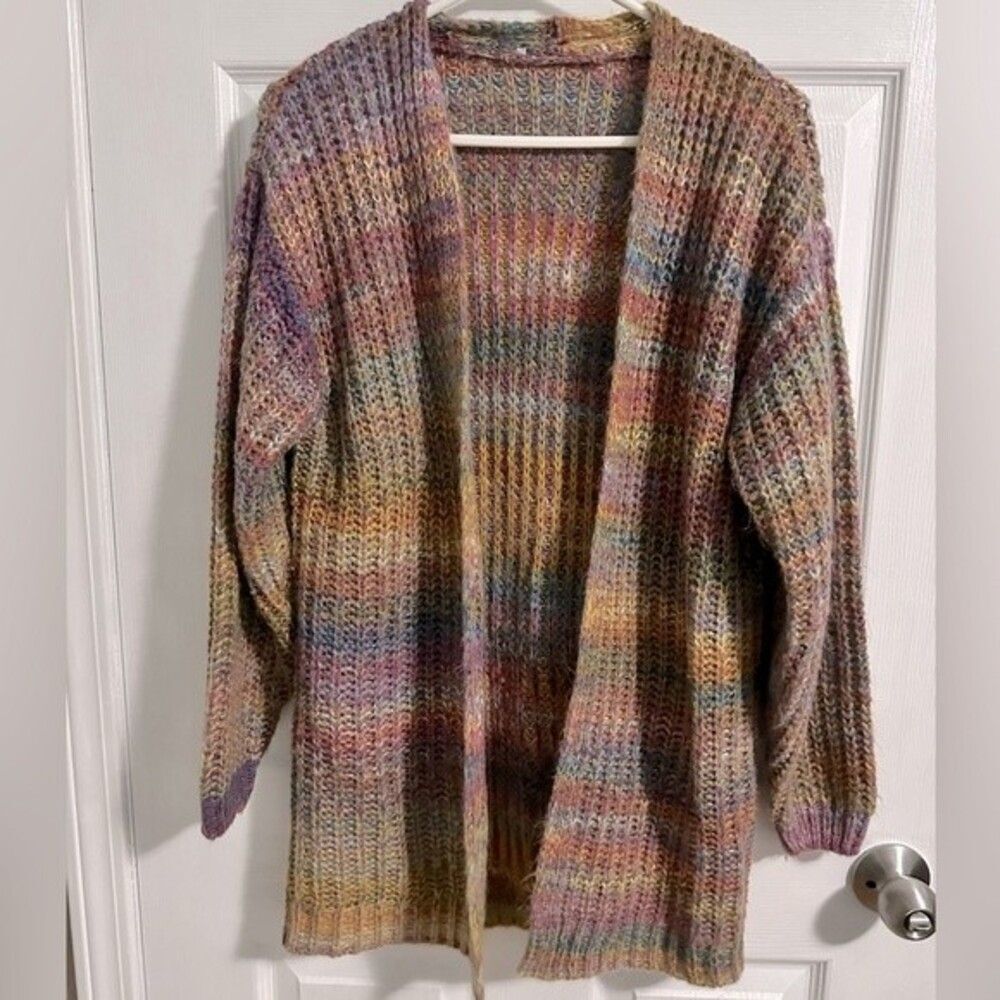 American Rag Cardigan Multi Color Oversized.  Size Large - Picture 2 of 7